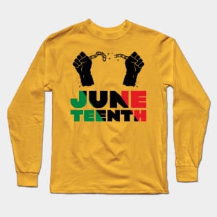 Juneteeth // Black Lives Matter Celebration Design Long Sleeve T-Shirt